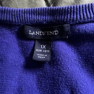 Plus Size 1x Land’s End cardigan EUC